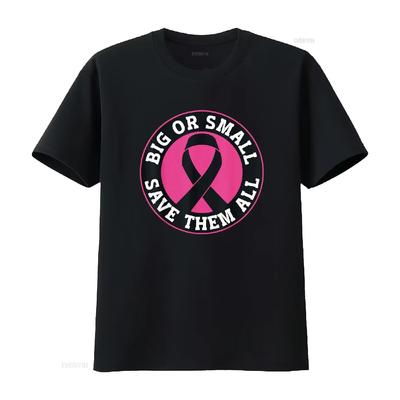 Mens Big Or Small Save Them All The Tatas T Shirt White 2X Large Vintage Washed Designer Clothes Unisex Comfortable Stretched