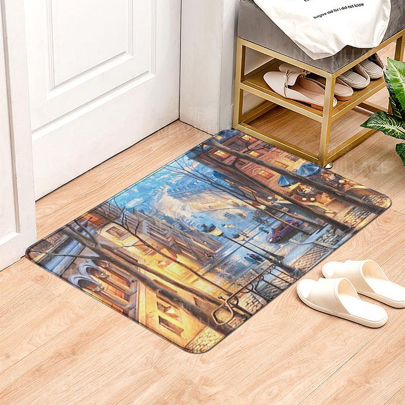 House entrance carpet Home Natural and Animal Styles doormat Room Bath mat Foot mat bath non-slip Kitchen water absorption mat