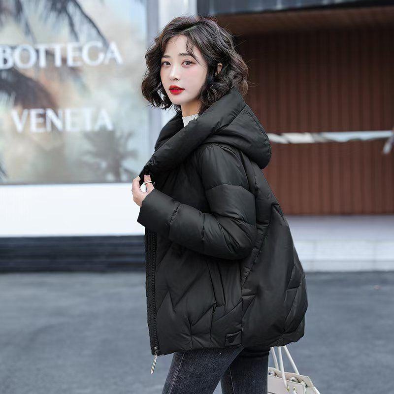Women's Winter Jacket Winter Female Casual Loose Cotton Jacket Thick Warm Coats Women Pure Color Casual Short Padded Jacket