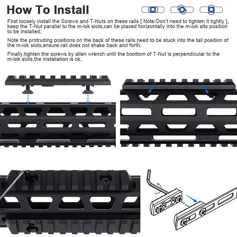 Tactical Arson Machine Cable Management M-LOK Wire Guide System For SureFire PEQ Flashlight Switch Cable Clip 3/5/7/9/11/13 Slot