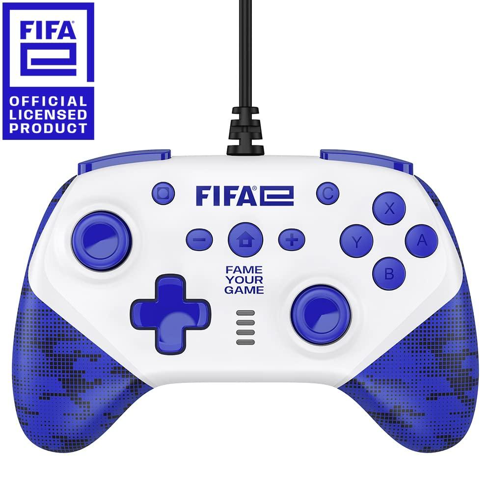 Offisielt lisensiert FIFAe Wired Controller White Switch [FIFAe-produkt] (for SWITCH/PC) -