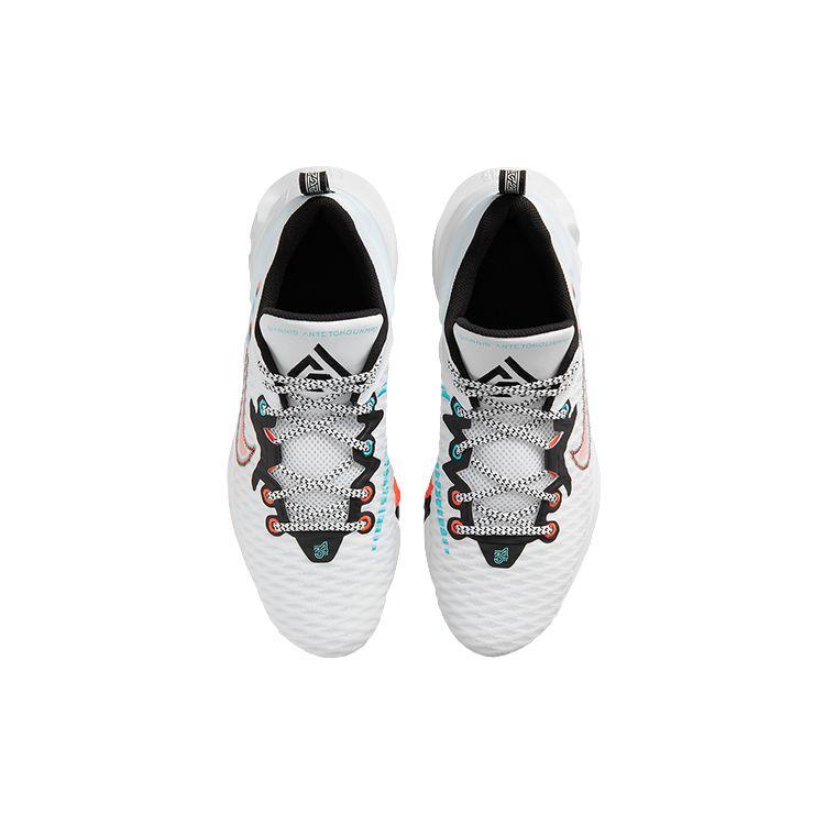 Nike Giannis Immortality EP Force Field Unisex Sneakers White Black Turquoise-Blue DH4528-100