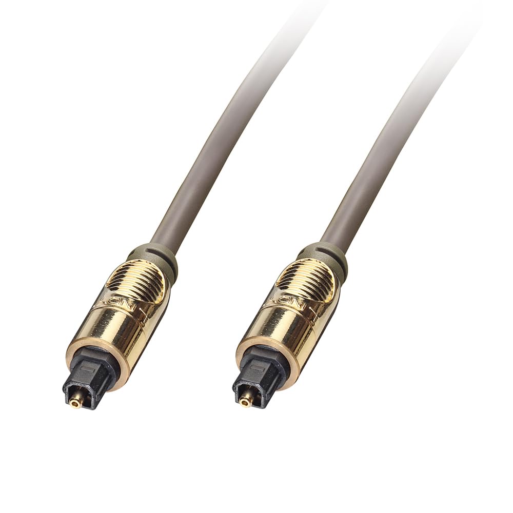 

LINDY 10 м Премиум Золотой Оптический Цифровой Аудиокабель TOSLINK (Номер модели 37886) золотой