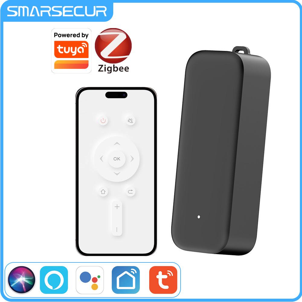 Zigbee Tuya Smart Battery-Powered Infrared Remote with Voice and Timer Control for AC and TV