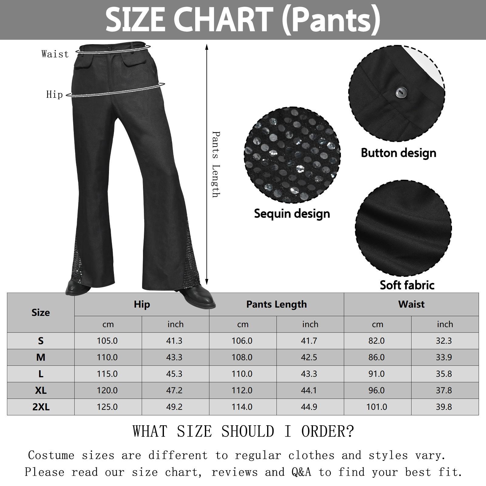 

Расклешенные брюки в стиле ретро 70-х годов с пайетками 2025 года для мальчиков M