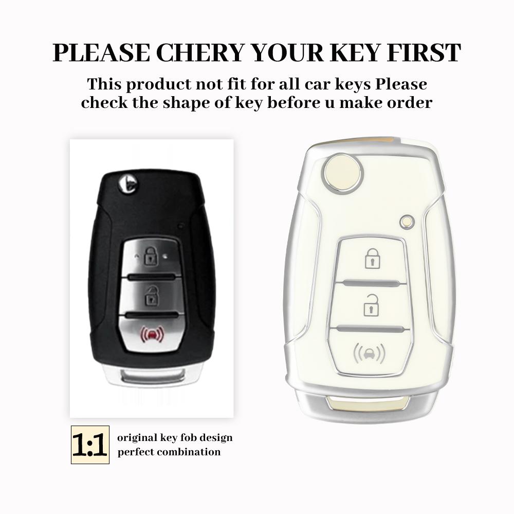 TPU Car Flip Key Case Cover Shell For SsangYong Kyron 2 Sanka Actyon Korando Tivoli 2020 Musso Korea Car Key Fob Bag Accessories