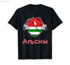 ZX 100 Cotton Circassian Abkhazia Flag of Abkhazia MEN WOMEN Hip Hop T Shirts Size XS5XL