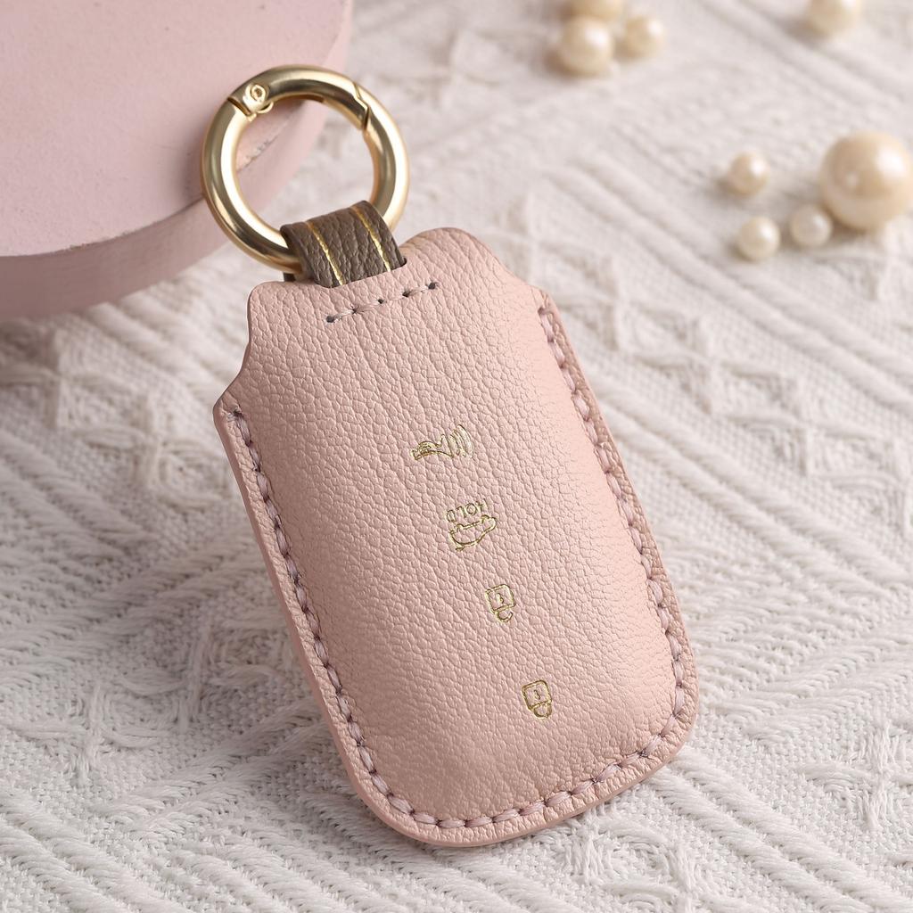 Customized for Kia K3 Car Key Cover, Pure Hand-stitched, High-grade Leather Key Protection, Case Buckle