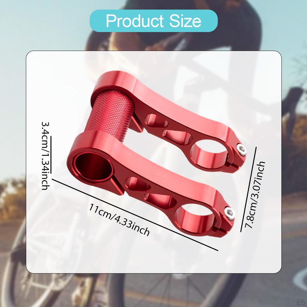 Prodlužovač řídítek, Prodloužení s dvojitou montážní objímkou, Nástavec na představec