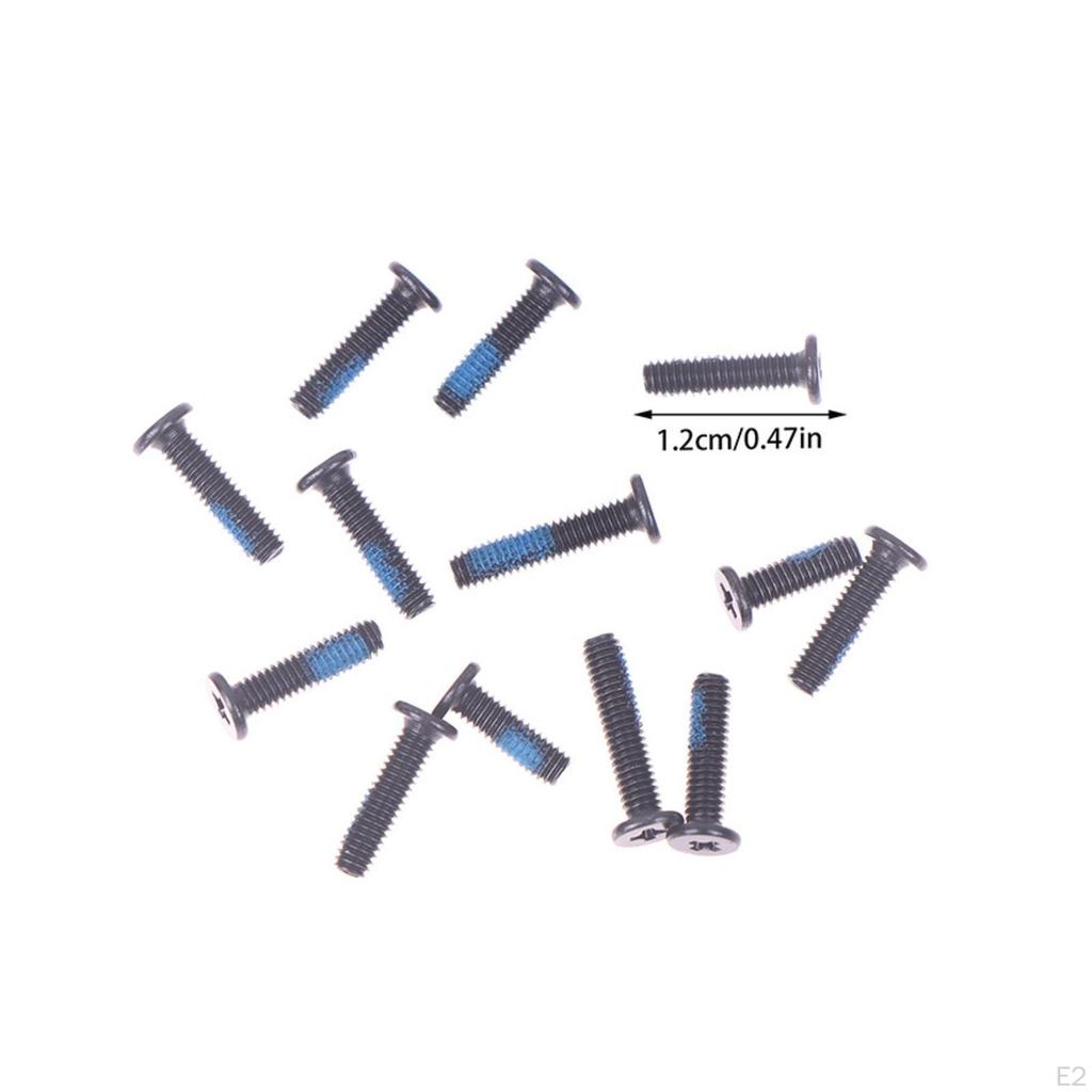 12 Pieces Flat Head Bottom Cover Screws | Easy Phillips Drive Recess, Laptop with