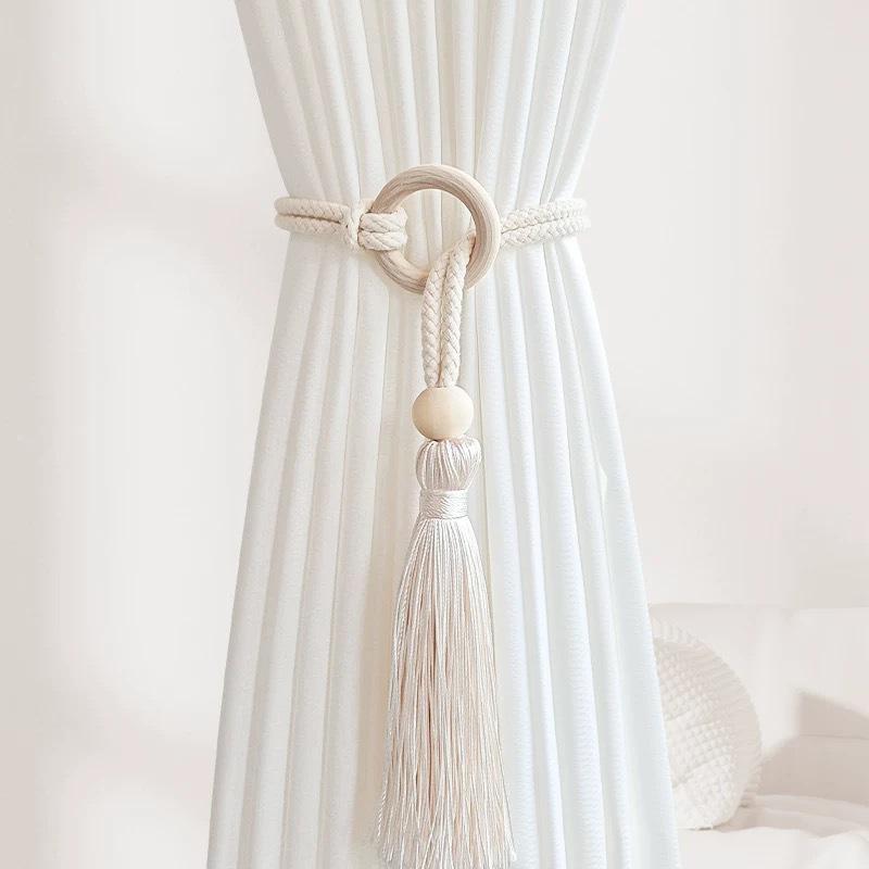 Cross-border Yarn Curtain Tiebacks, Decorative Buckle, No-Punch Gather, Flower Design