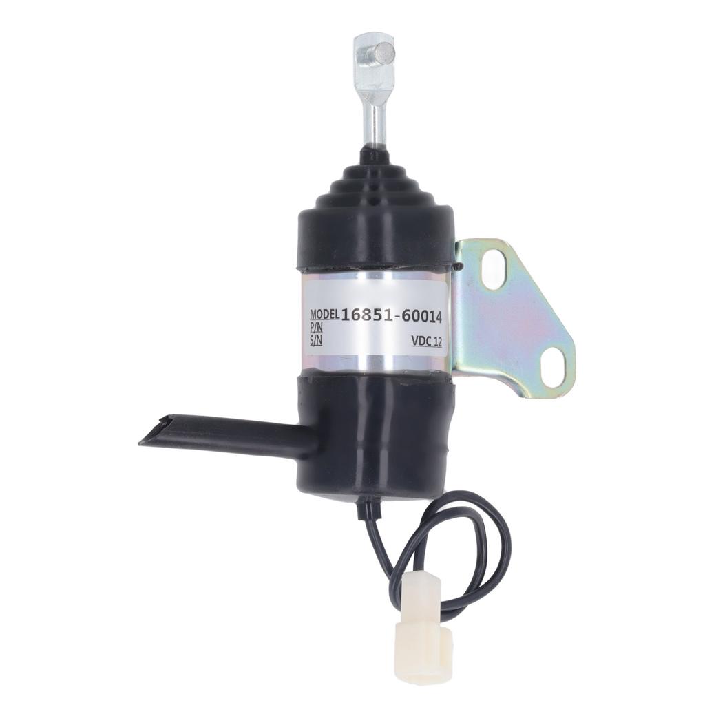 12V Shut Off Solenoid Valve 16851‑60014 Fuel Stop Solenoid Valve for Kubota Z482 D902 D722 Excavator