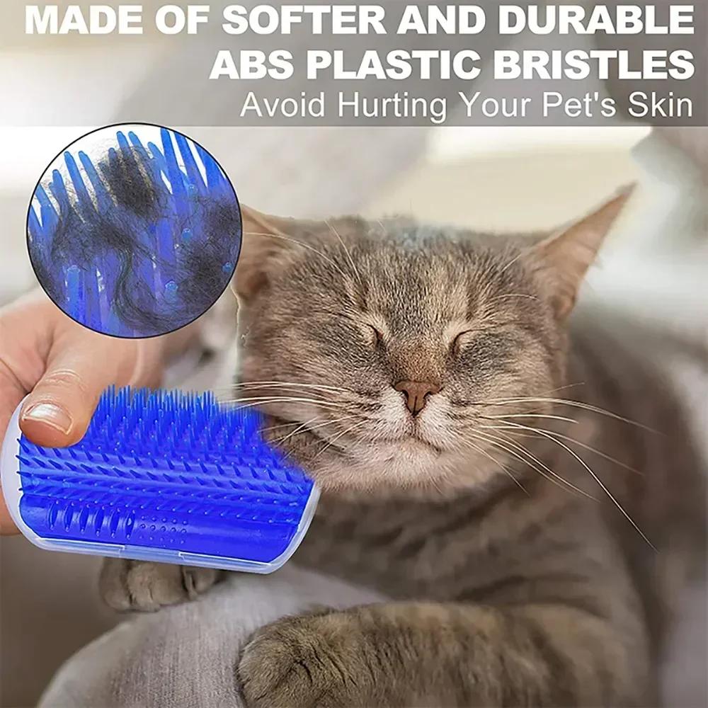 Pet Cat Corner Scrubber Massager Self Groomer Comb Accessories for Cats Scratcher Scratching Post Scrapers Pet Supplies