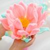 3D Twisted Stick Lotus Flower Lantern Luminous Handheld Lantern  Traditional Decor