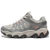 DLites Casual Comfortable Shock Absorbing Durable Low Top Outdoor Functional Shoes Women Shoes White Gray 180172-NTGY