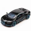 1:32 Chiron Sports Car Model Toys Alloy Diecast Supercar Pull Back Doors Opened Sound Light Racing Vehicle Models for Kids Gifts