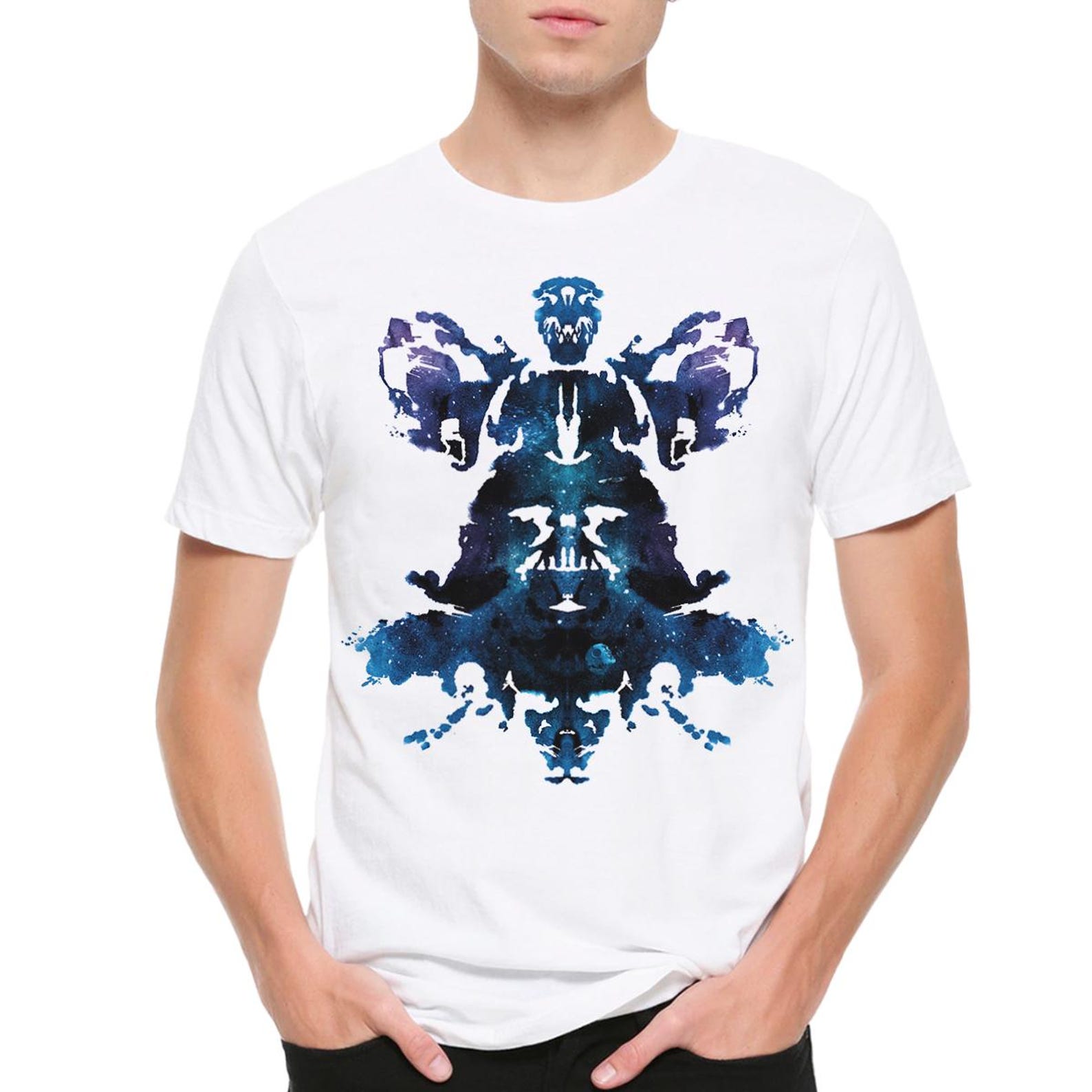 Darth Vader Rorschach Test T-Shirt, Men s and Women s Sizes Tee S