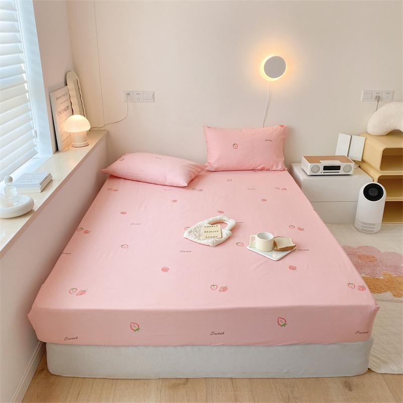 100% Cotton Fitted Sheet Cartoon Style Bed Cover Skin-friendly Bedsheets Single Size Bed Linen Sabanas Para Cama (No Pillowcase)