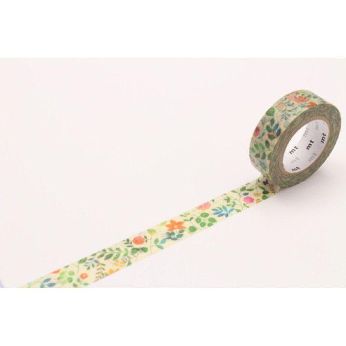 Masking Tape MT EX fleurs sur papier - watercolor flower