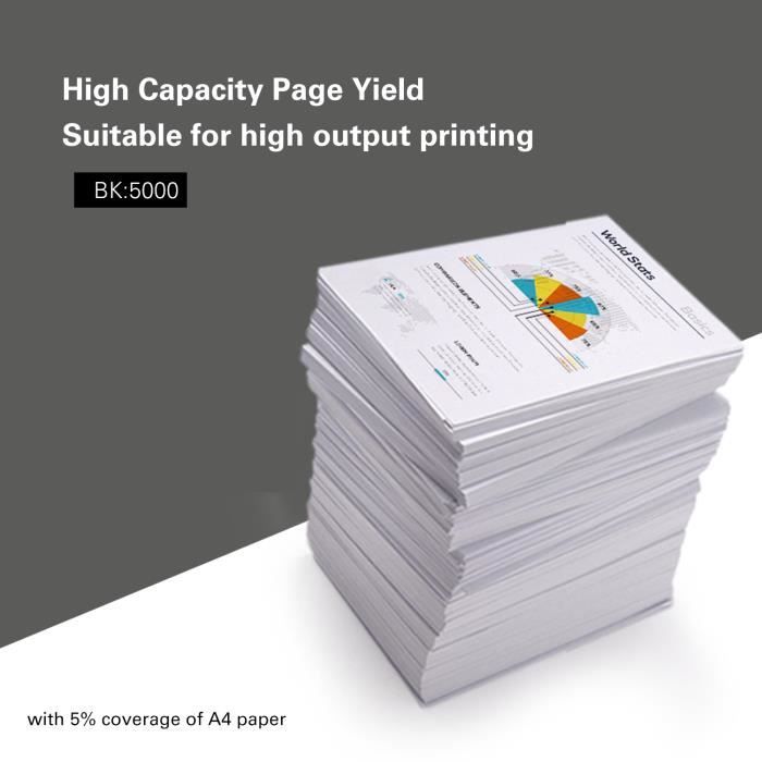 Cartouches d'encre - G&amp;G - Canon 550 551 XL - Compatible - Lot de 5 - Multi-couleurs