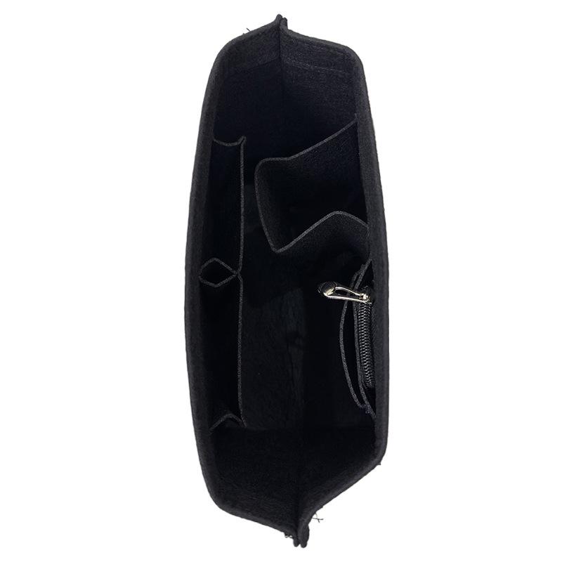 Large Capacity Multi-Compartment Felt Cosmetic Storage Bag