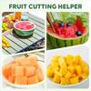 With Handle Stainless Steel Watermelon Slicer Quickly Cutting Handheld Watermelon Cutter  Gadgets