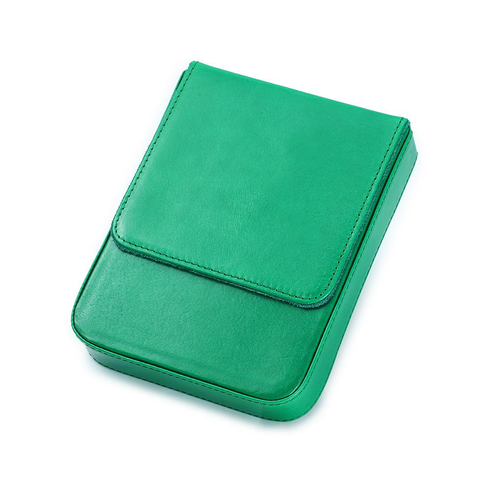 Luxury Genuine Leather 6 Slots Pen Case With Removable Pen Tray Holder Pencil Case Office School Supplies Pouch Creative Gift