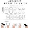 24x French Tip Press On Nail Medium Square Full Cover False Nail Glittering Stick On Nail Sparkling Artificial Nail