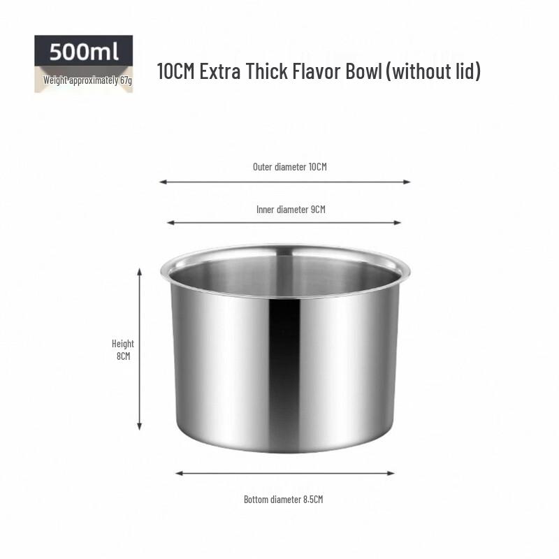 304 Stainless Steel Multi-Purpose Storage Jar with Lid