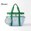 Large Beach Bag Mesh Tote Bag, Family for Toys Women Pouch & Vacation Essentials, Quick Drying Sand-proof Waterproof Storage Travel