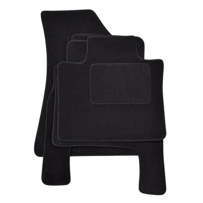 Tapis de sol - Kia - Sorento 2015-2020 - Velours noir - 3 pièces - Antidérapant et imperméable
