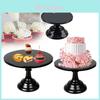 Stilvoller runder Kuchenständer mit abnehmbarem Fuß für Desserts, Cupcakes und mehr