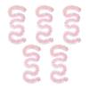 1/2/3/4/5Pcs Christmas Wire Garland Strip Ribbon Pink Theme Shiny Wire Garland Decorative Wire Ribbon Festive Decoration