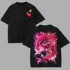 Anime Hazbin Hotel Niffty Tshirt Mens Clothing Hip Hop Vintage Washed Oversized Man Clothes High Quality Cotton Tees Tops