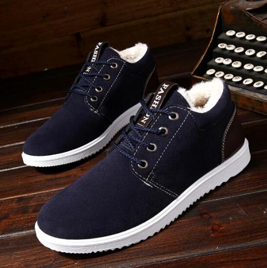 Plus thickening autumn winter outdoor leisure men boots warm tooling cotton shoes England boots men's shoes snow boots fgb78