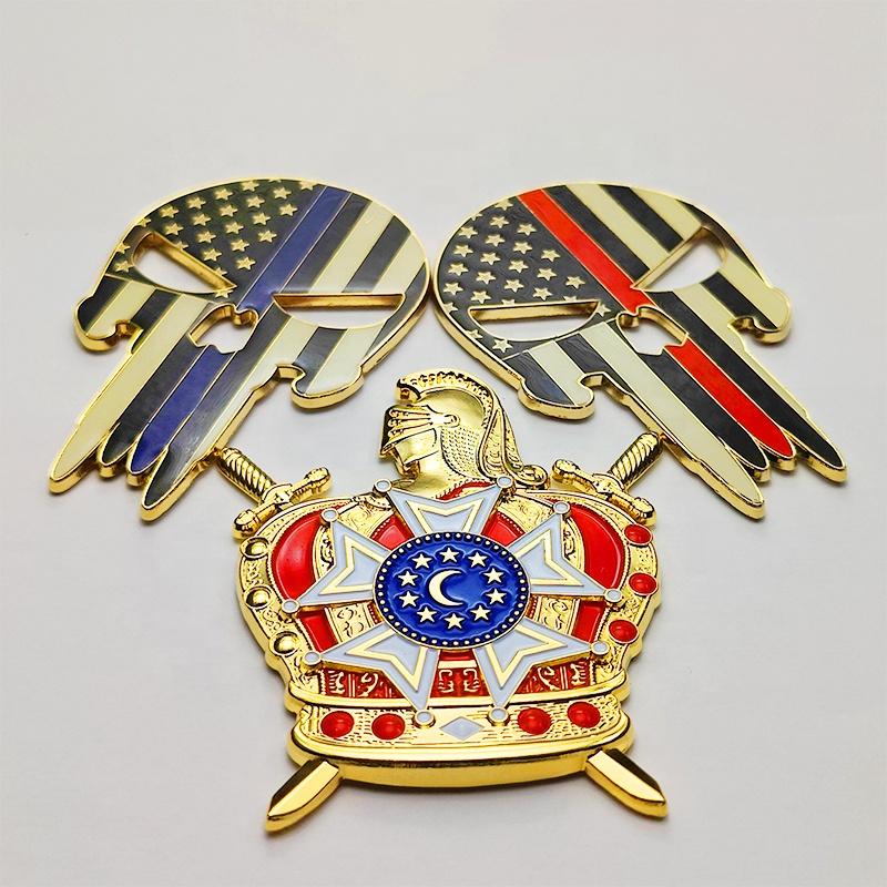 Metal Zinc Alloy Baking Paint Enamel Custom Masonic Car Logo Badge Pin Emblem
