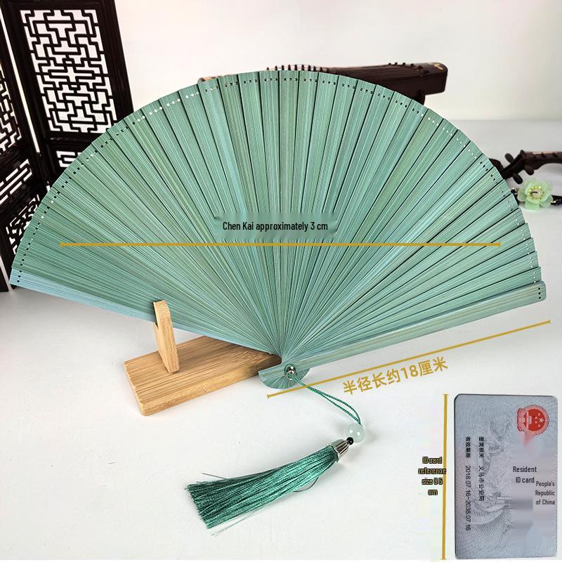 Customized Women s Bamboo Folding Fan - Chinese Style Summer Dance Handicraft