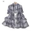 Fashion New Print 175*70cm Classic British Plaid Women Chiffon Hijab Scarf Lady Wraps Shawls Muslim Headband Islamic Scarves