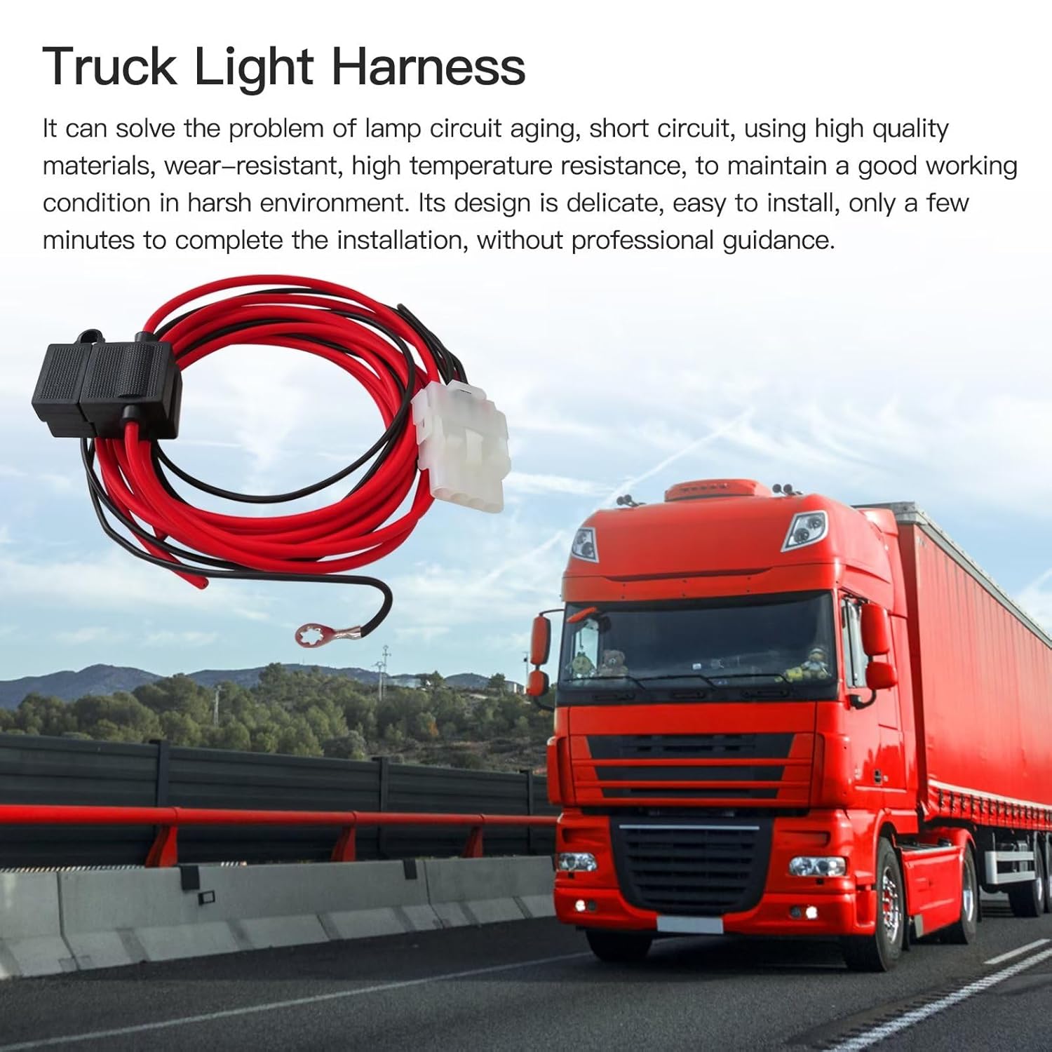 

Truck Cap Wiring Harness for Third Brake Light and 12 Volt Dome Light C90-907