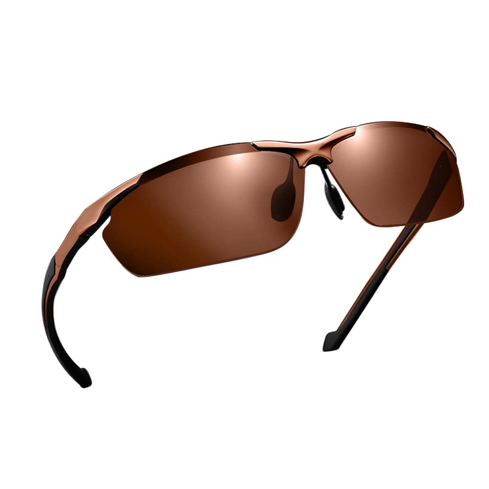 

Glazata Поляризовані Спортивні UV400 Ідеальні для Нічних та Водійських Сонцезахисних Окулярів, Метал, Захист, Водіння, Бейсбол, Велоспорт, Риболовля, Біг, Гольф,