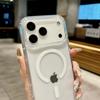 Transparent Cover Magsafe Wireless Charge Phone Case For For Iphone 17 Pro 17 ProMax 17 Air Mini Magnetic PC Clear case
