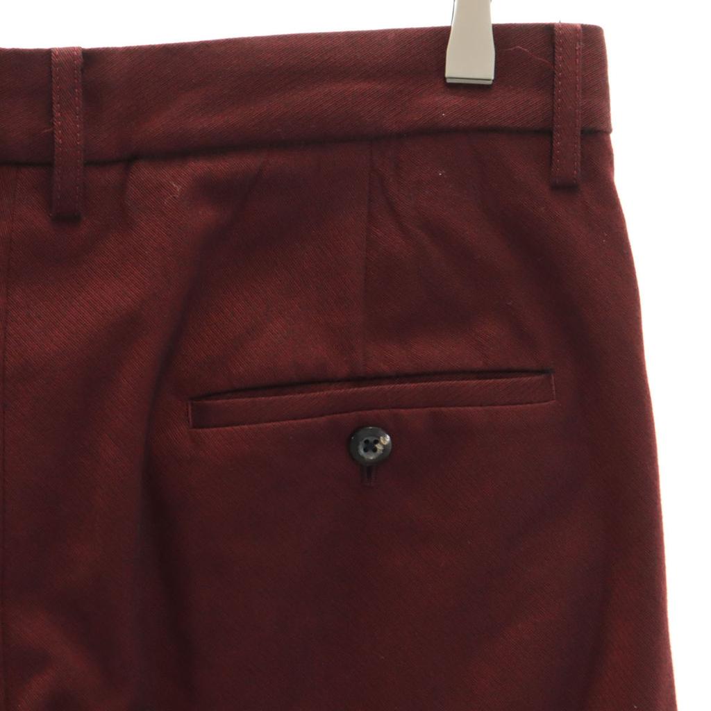 Jieda Made In Japan Gabardine Tuck Slacks Pants 2 Bordeaux Men's Used
