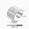 LATS Multiple Styles Stainless Steel Geometric Texture Wide Rings for Women Men Irregular Gold Wedding Ring Punk Jewelry