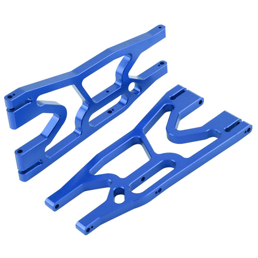 Aluminium Alloy Front Rear Lower Suspension Arm for Traxxas X MAXX 1 5 RC Car (Dark Blue)