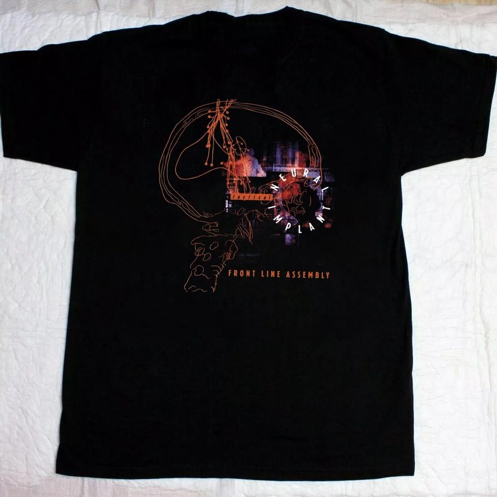 Tactical Neural Implant Album Front Line Assembly Band T Shirt Full Size S-4XL