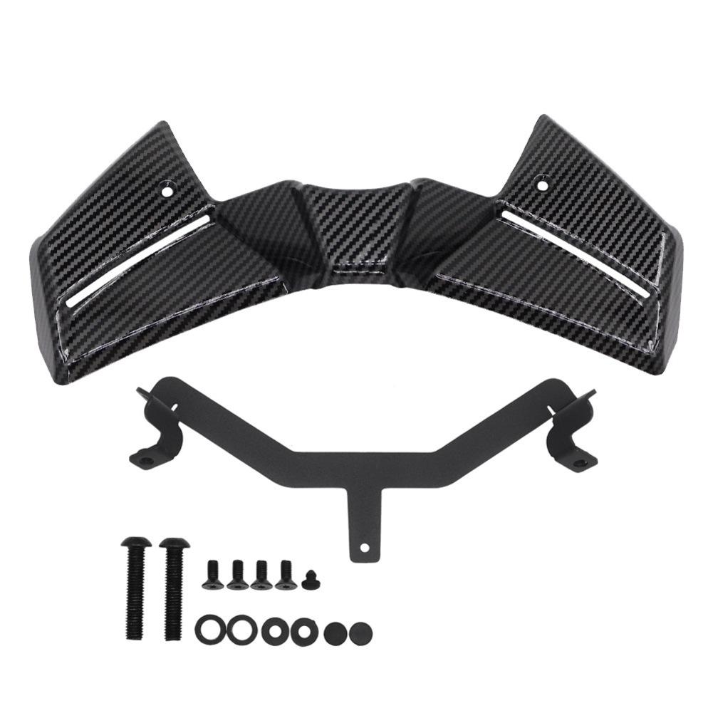 Abtriebs-Add-on Frontspoiler-Kit Hochgeschwindigkeitsfahrt Schwarz, Wassertransferdruck ABS Eisenkonstruktion Für MT-09 2025-2025