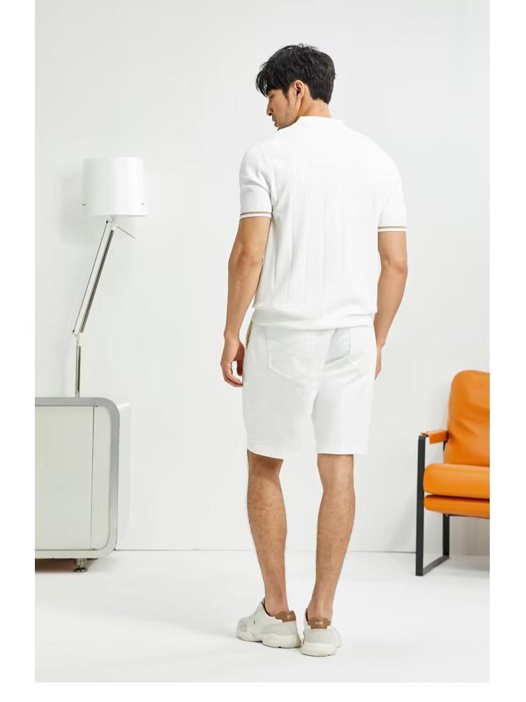 Men's Short-Sleeve Polo Shirt: Youthful, Fashionable, Japanese-Style Summer 2023 Design