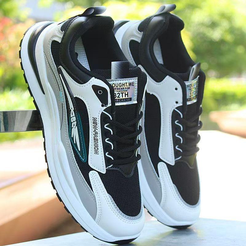 Sneakers men's spring and autumn new breathable mesh casual shoes men's versatile trendy shoes soft sole non-slip running travel shoes