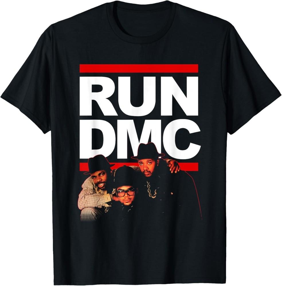 Run DMC Official Red Outline Photo T-Shirt Unisex T-Shirt S