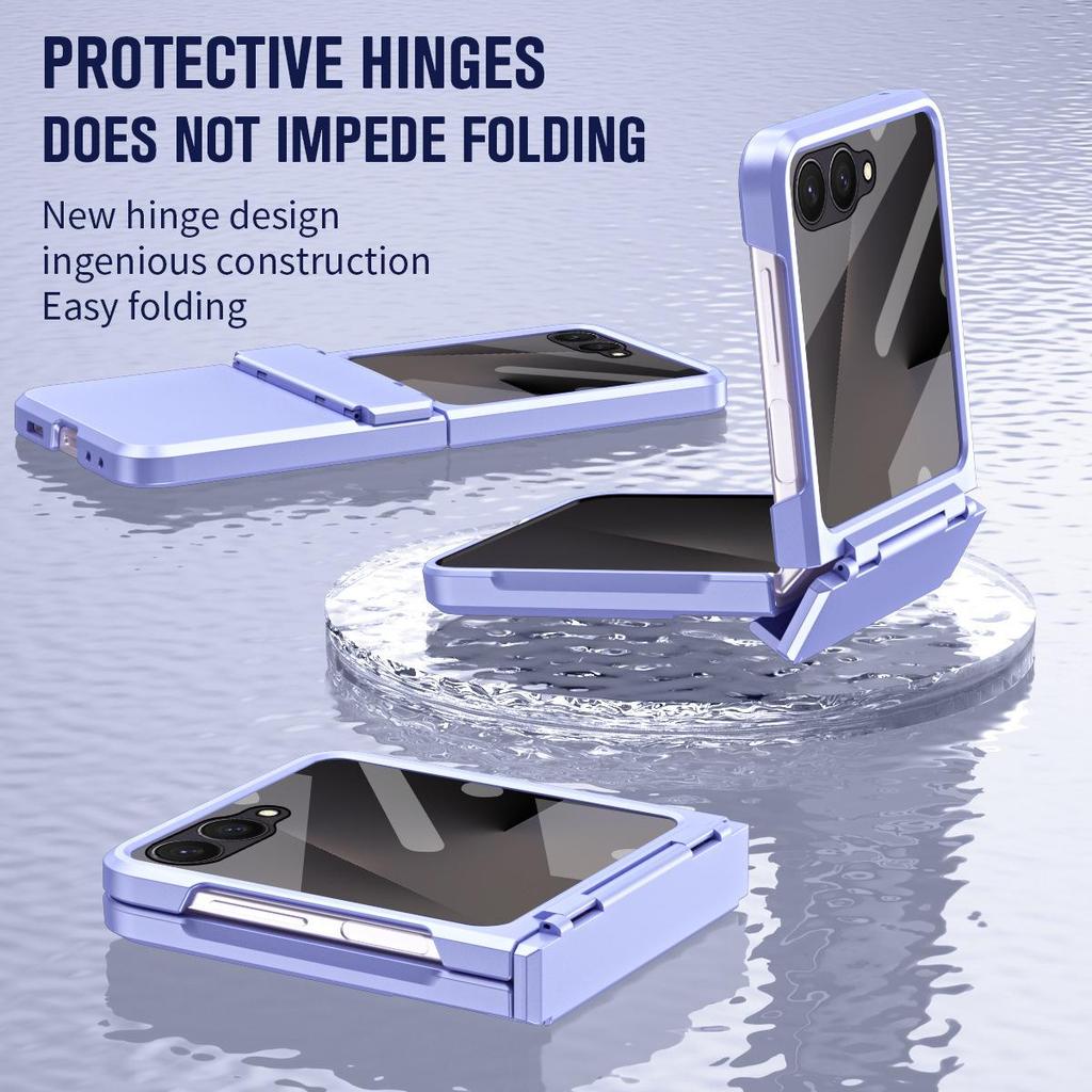 Samsung Z Flip 8 Hinged Phone Case with Integrated Full Coverage Protection for Flip 7/6